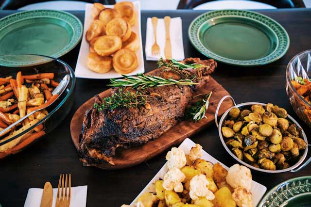 Delicious food ready to be delivered
